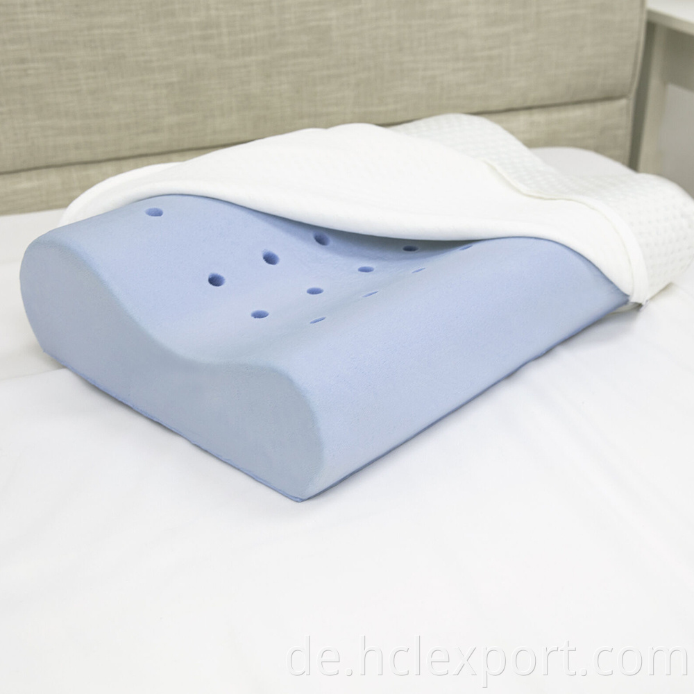 Ergonomische orthopädische benutzerdefinierte Form Formkühlgel Hals Bett Speicher Schaumgelkissen zum Schlafen